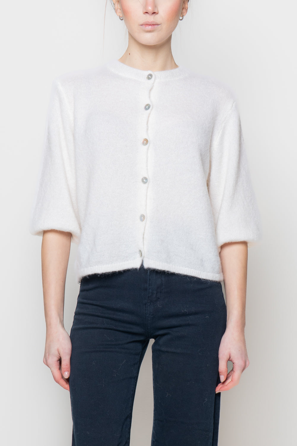 Cardigan con manica volume