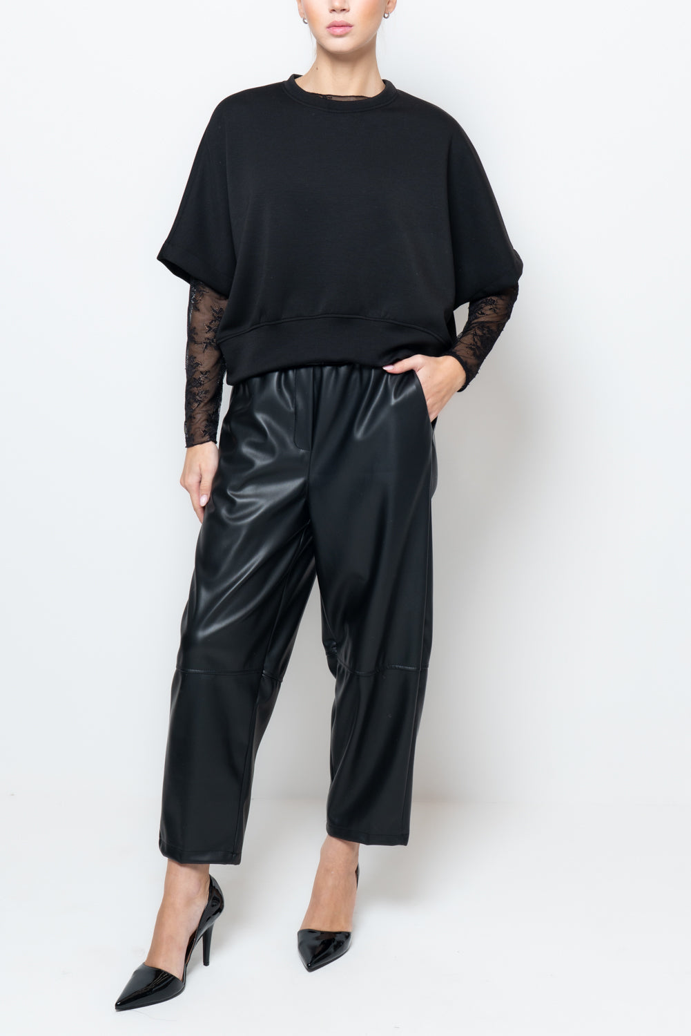 Felpa con manica corta