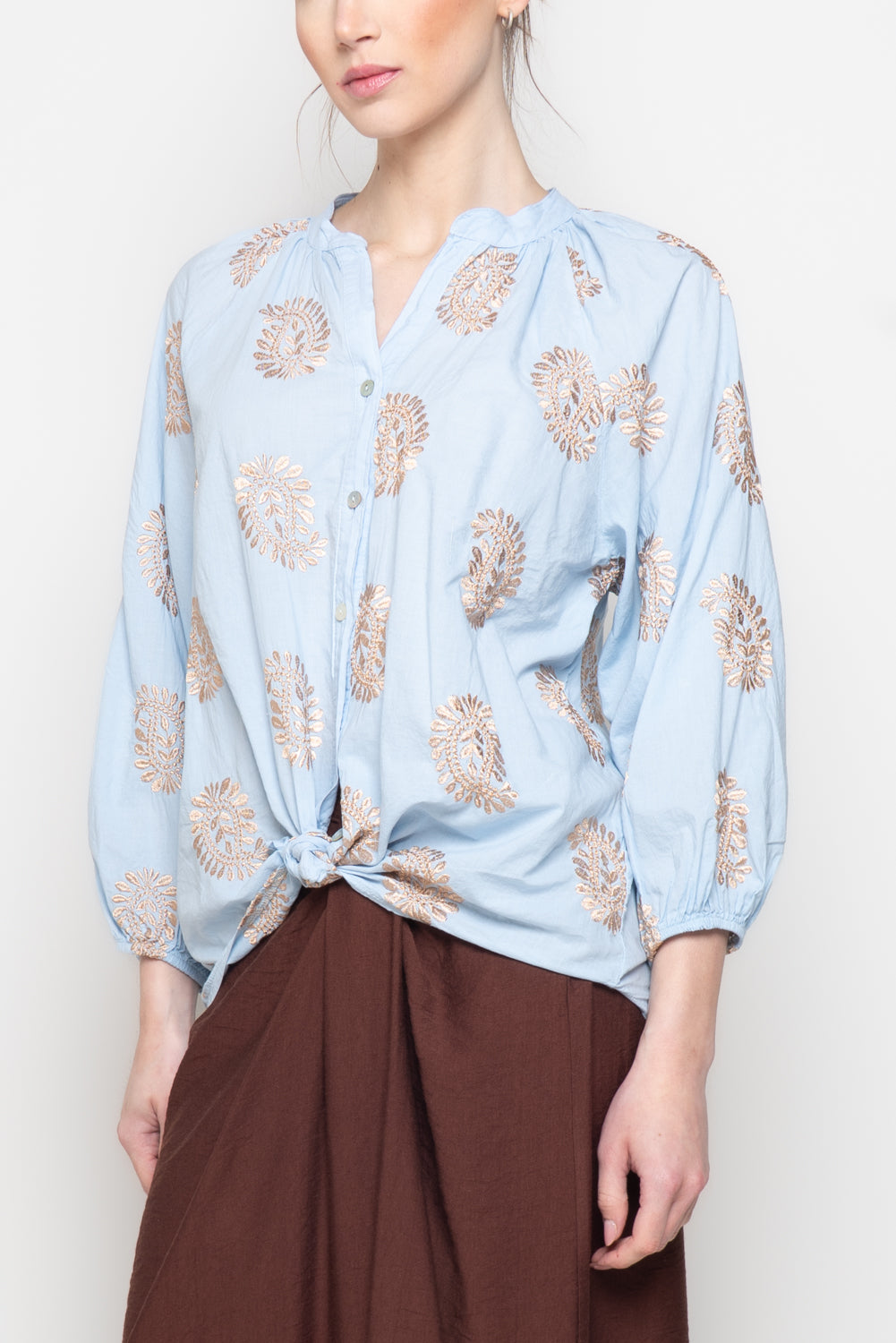 Camicia con ricami