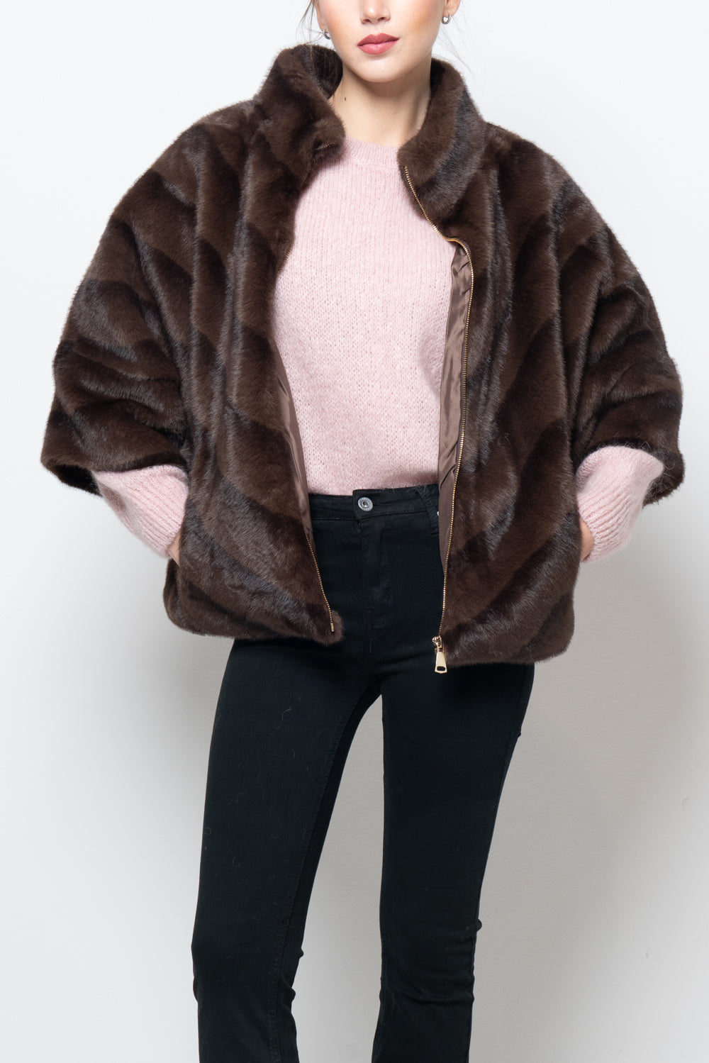 Pelliccia manica 3/4