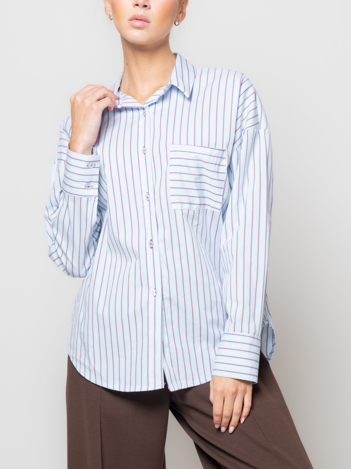 Camicia righe over