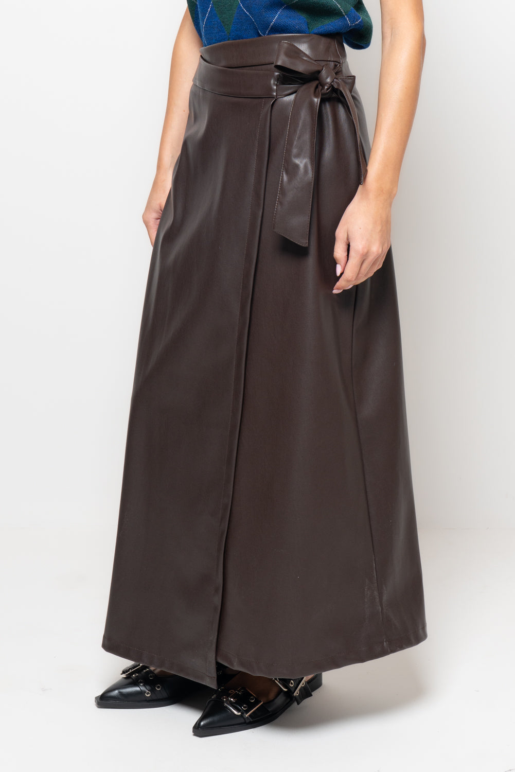 Gonna a portafoglio in similpelle