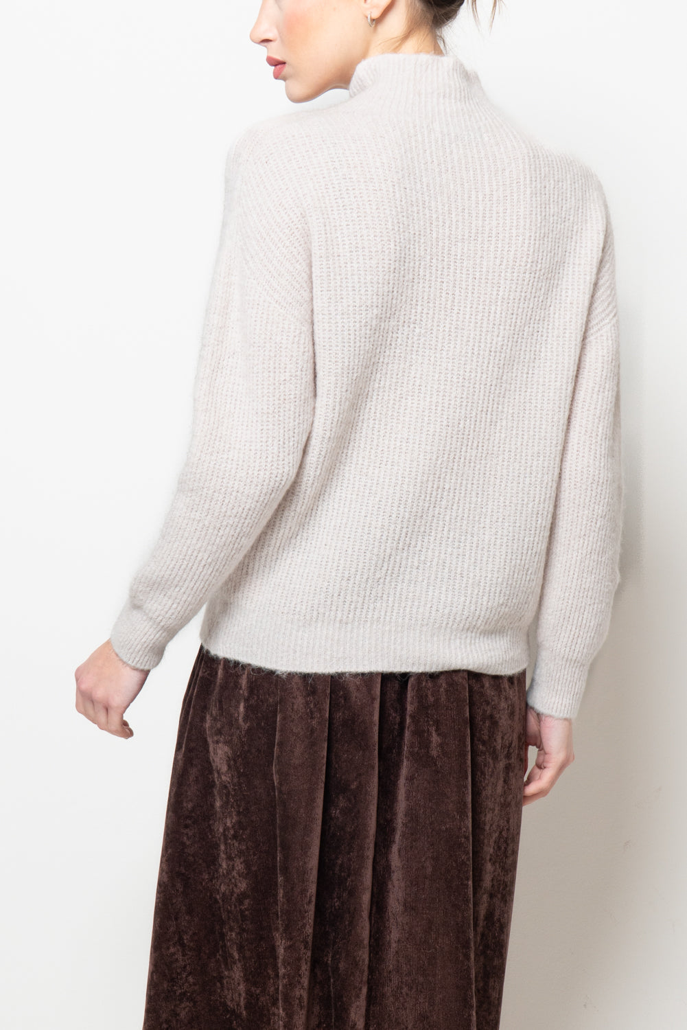 Maglia inglese con collo a cratere