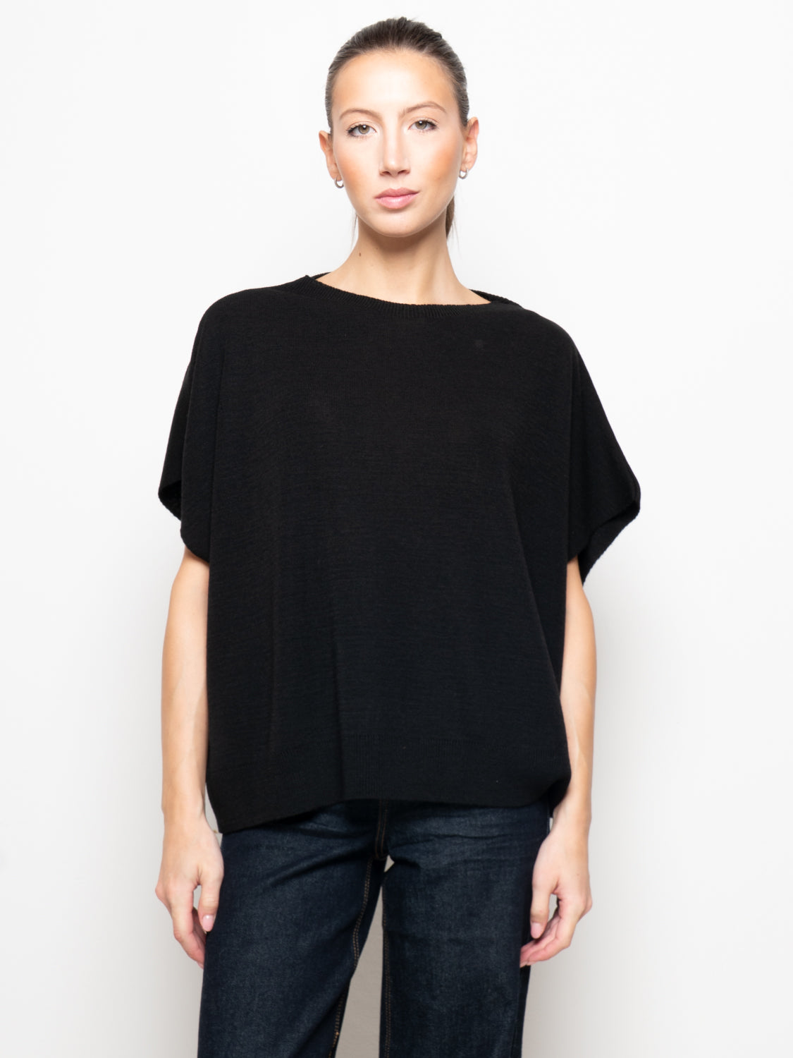 Gilet over misto lana