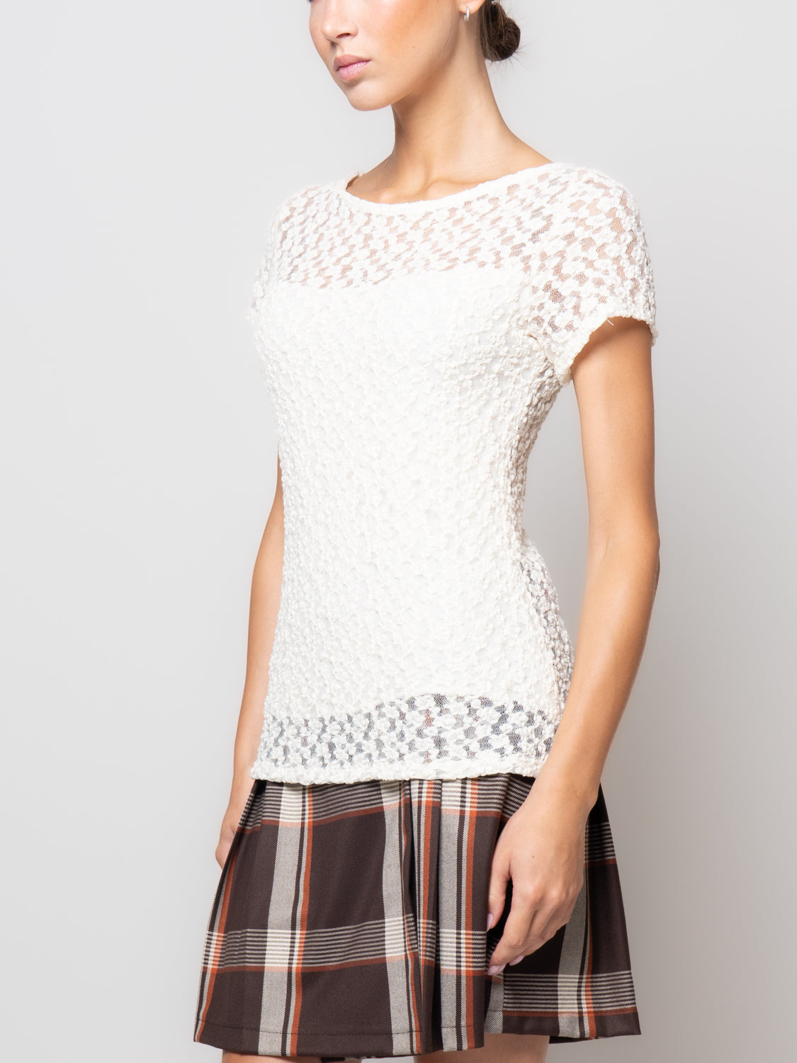 T-shirt in pizzo