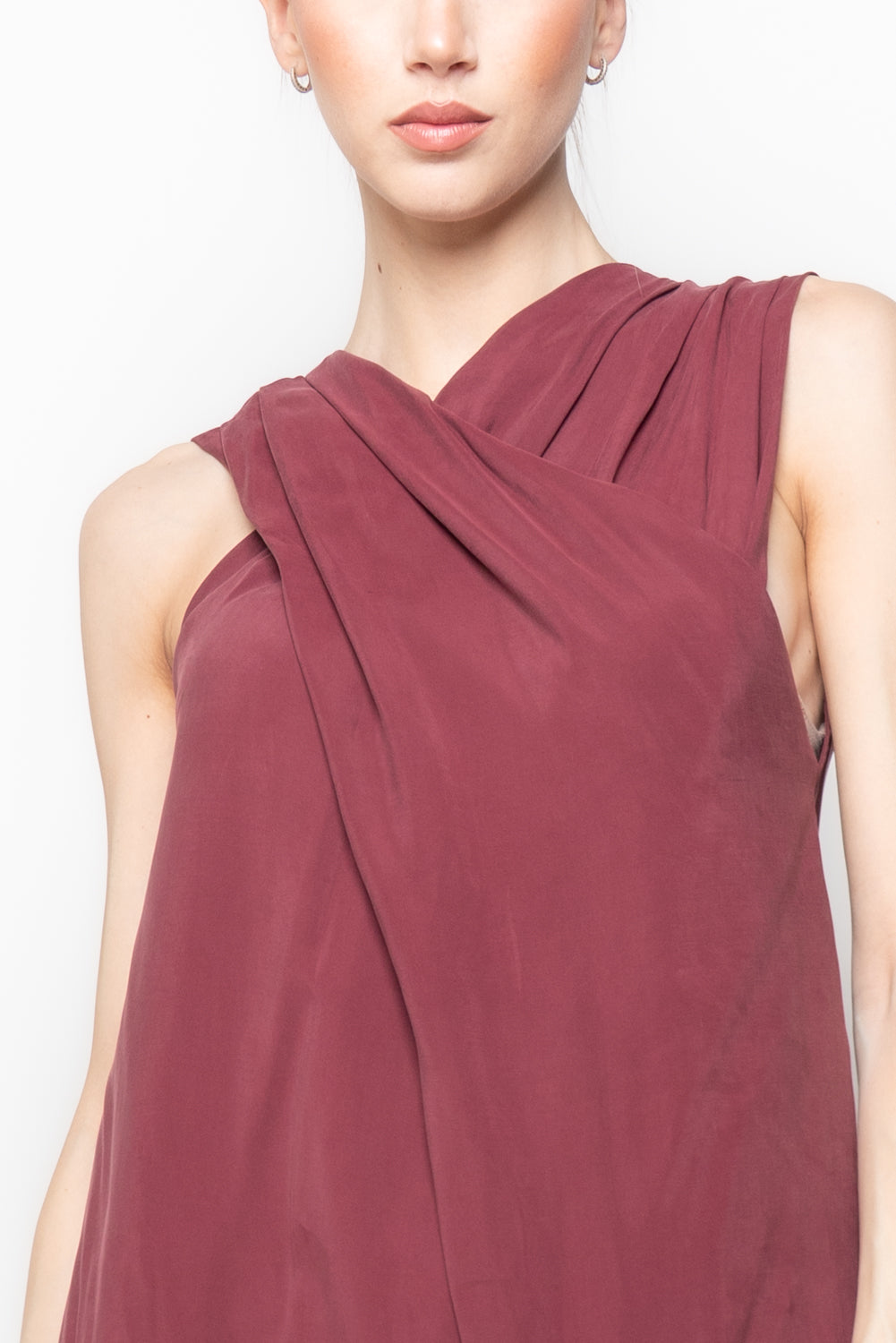 Tuta Intera Incrociata con Pantalone Wide Leg