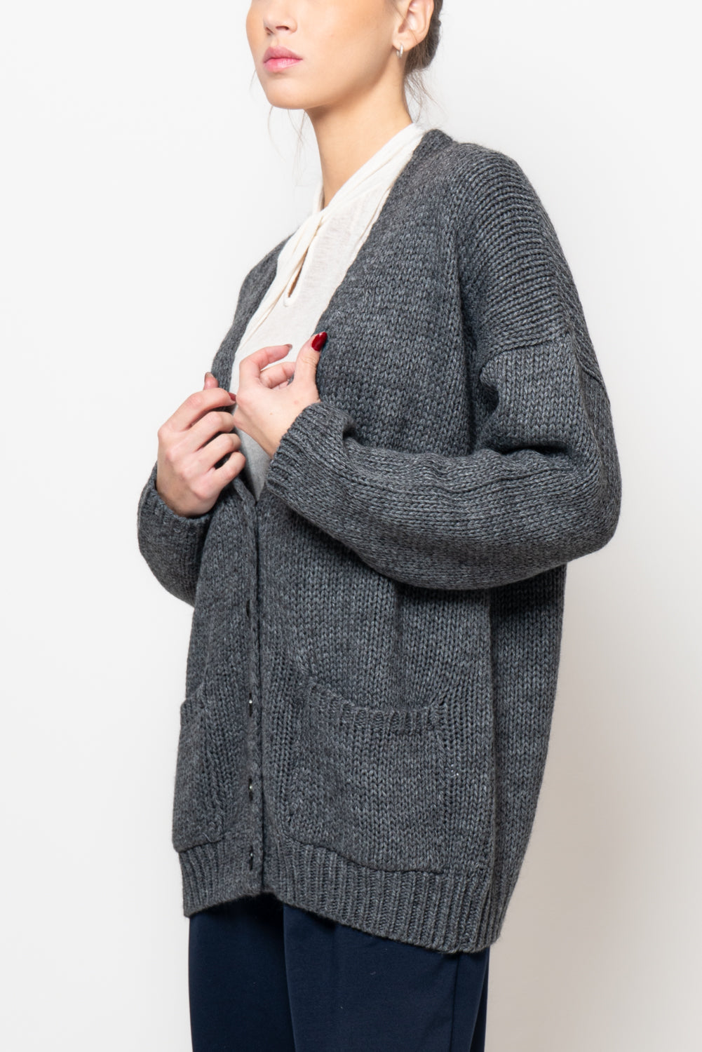 Cardigan con tasche