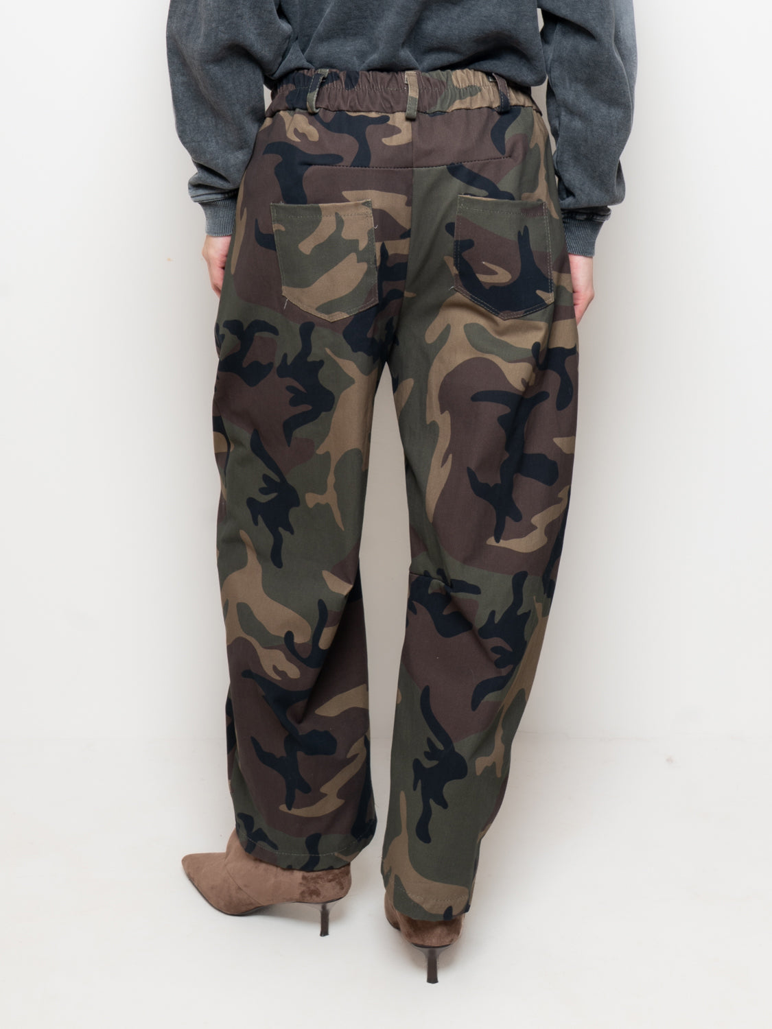Pantalone jogger mimetico