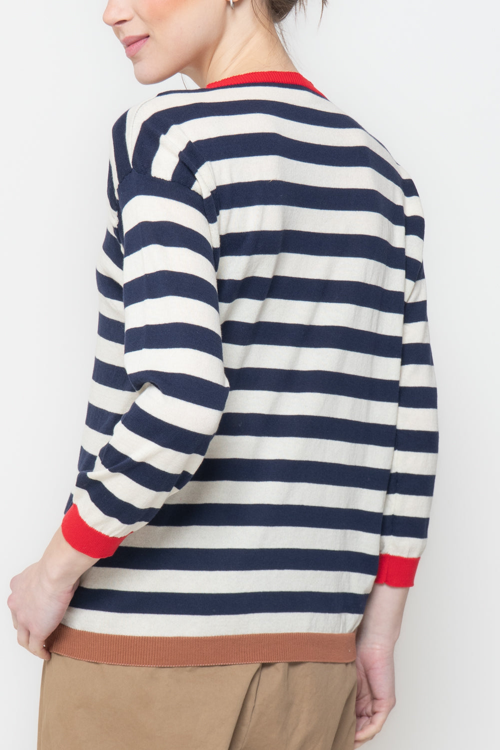 Maglia a Righe Bicolor