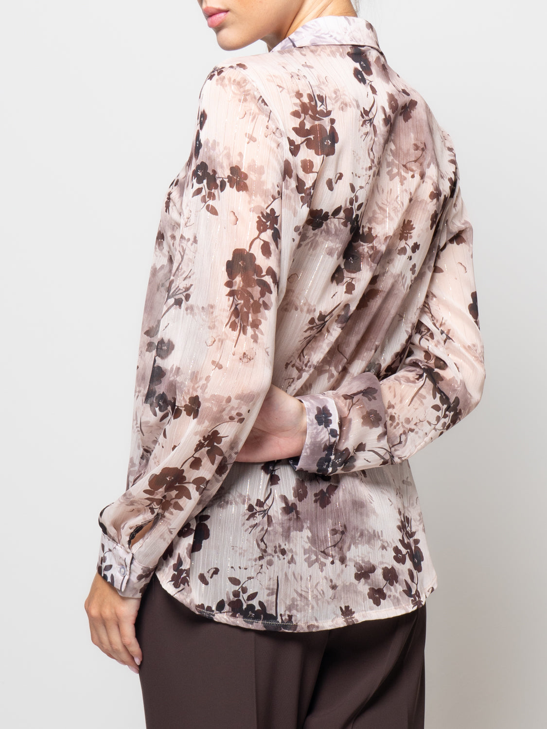 Camicia fantasia in filo di lurex