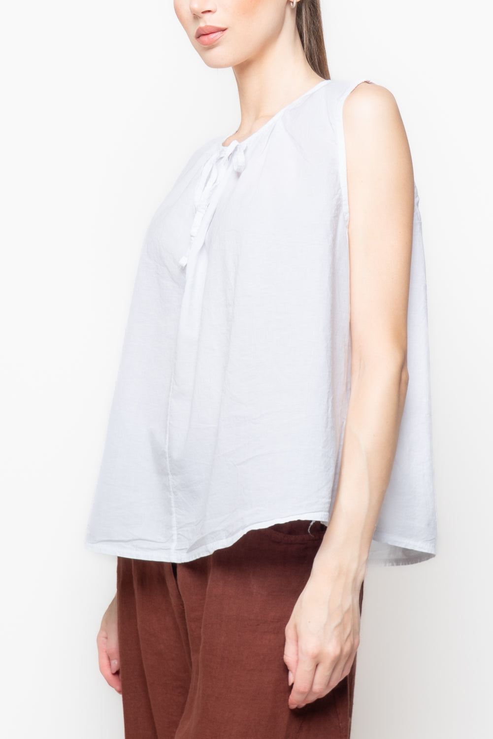 Top Smanicato con Fiocco