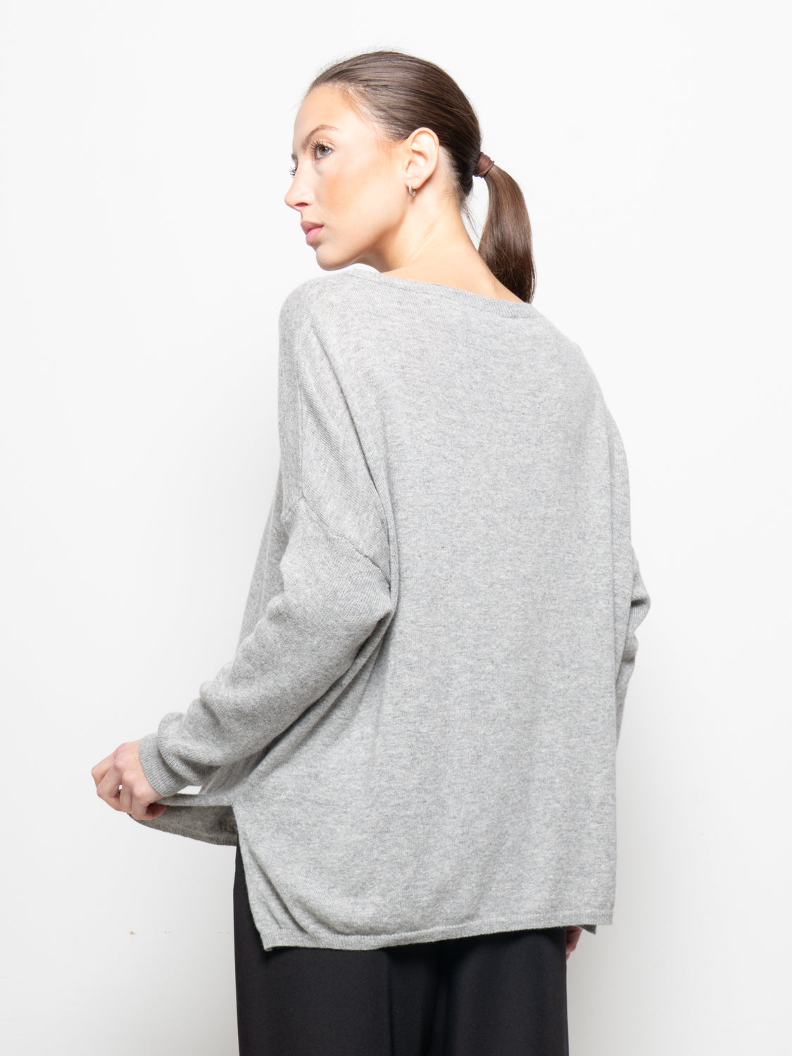 Maglia over in misto cashmere