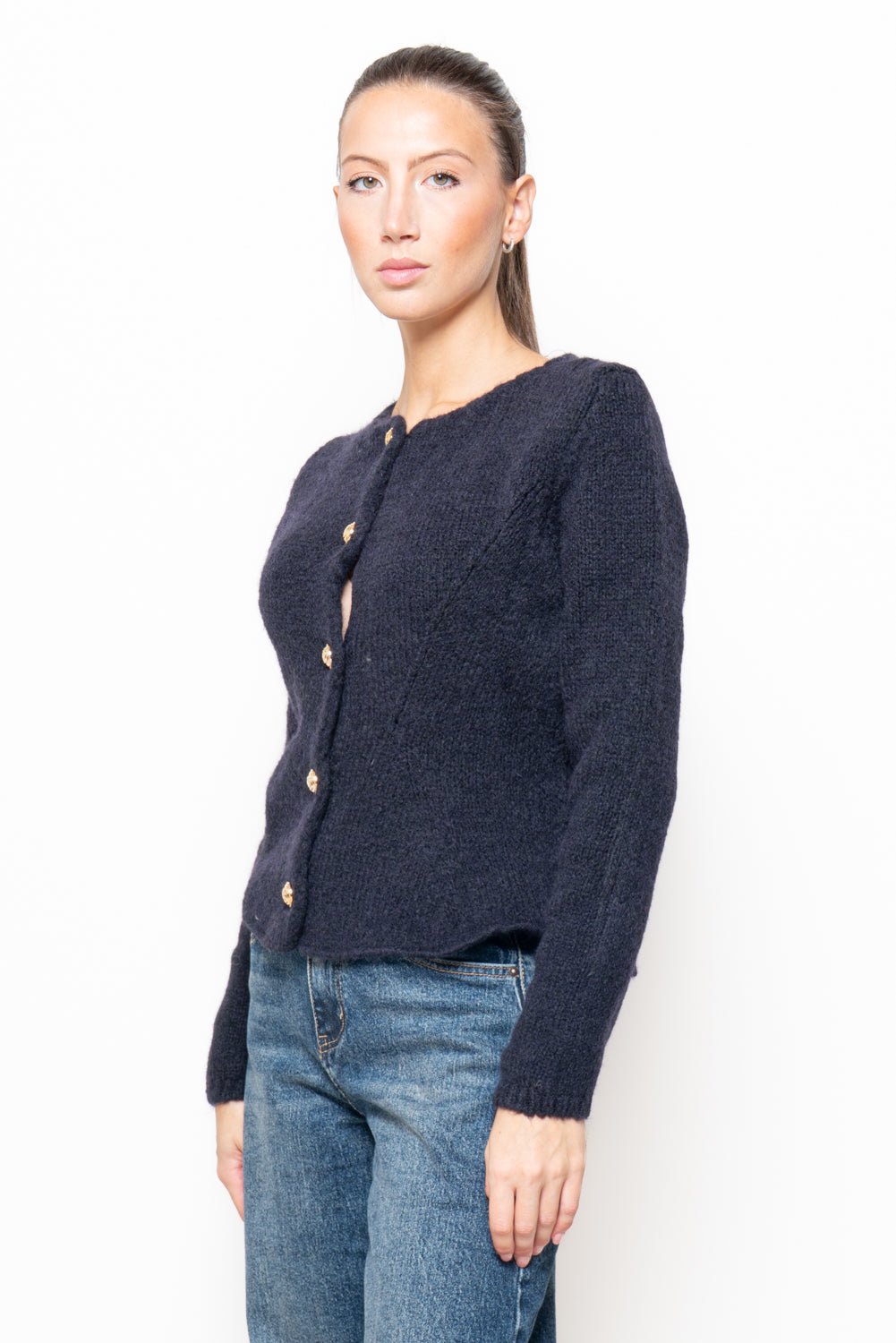 Cardigan sfiancato