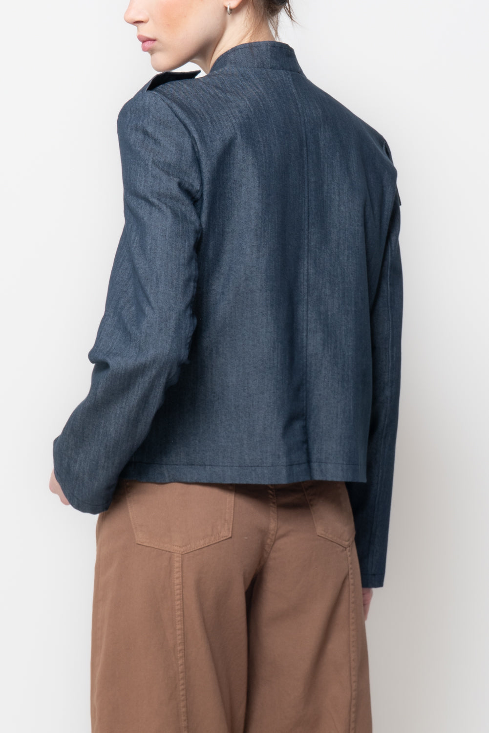 Giacca Napoleon in Gabardina