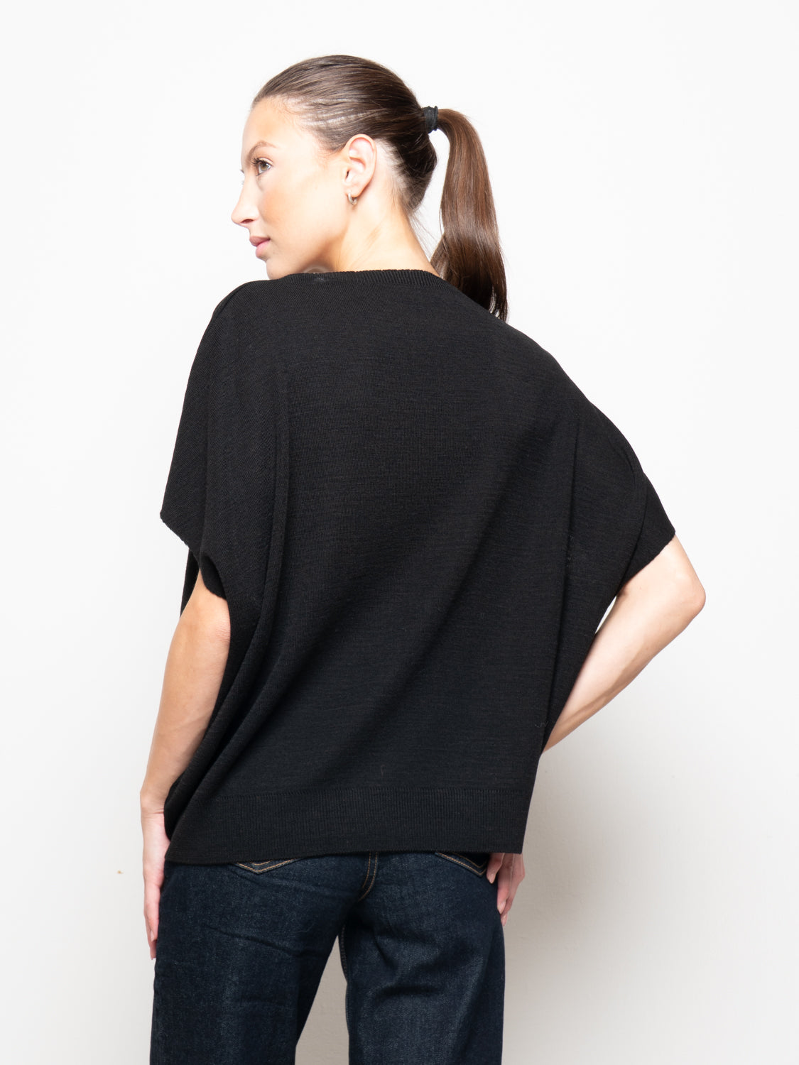 Gilet over misto lana