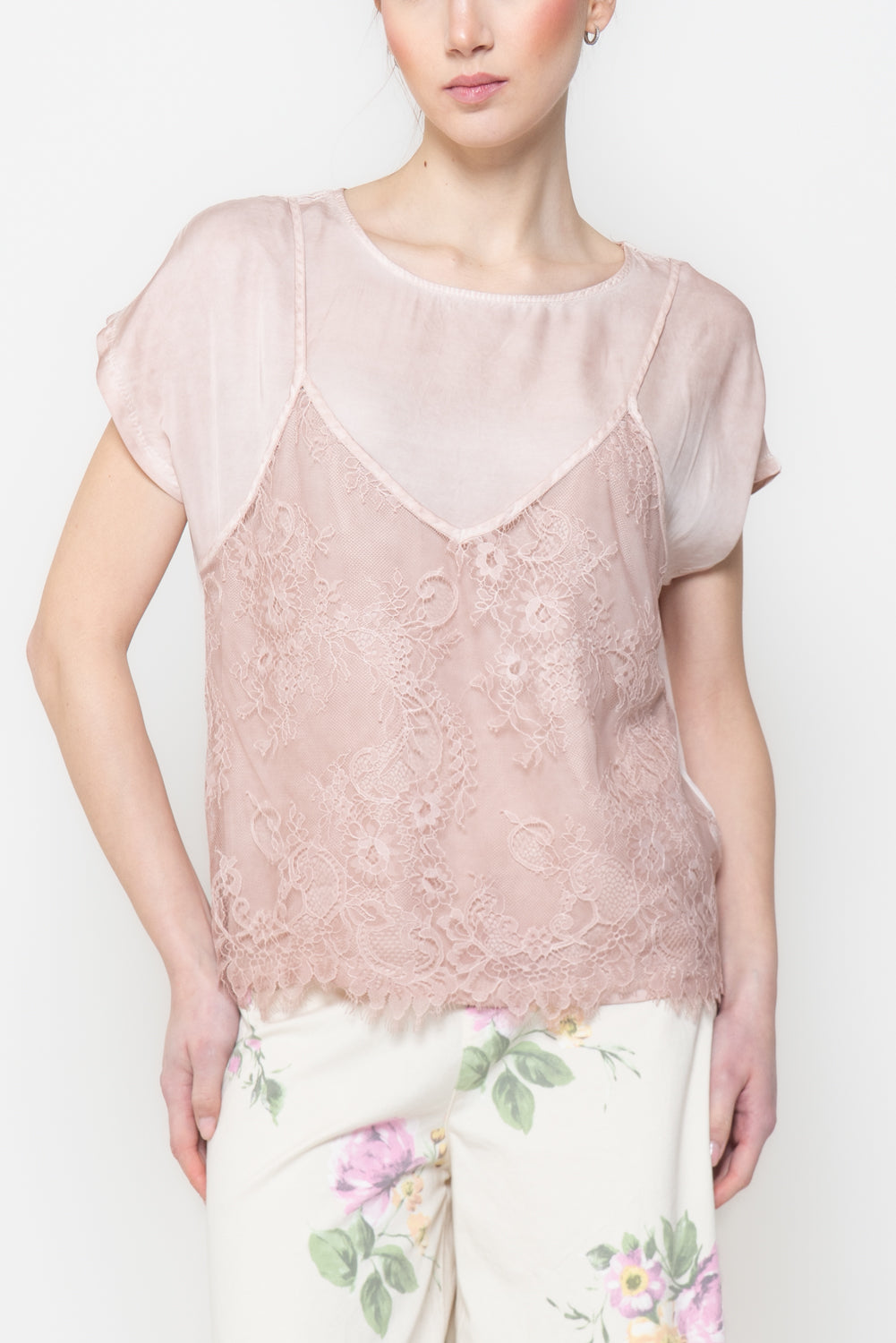 Top Combinato con Pizzo