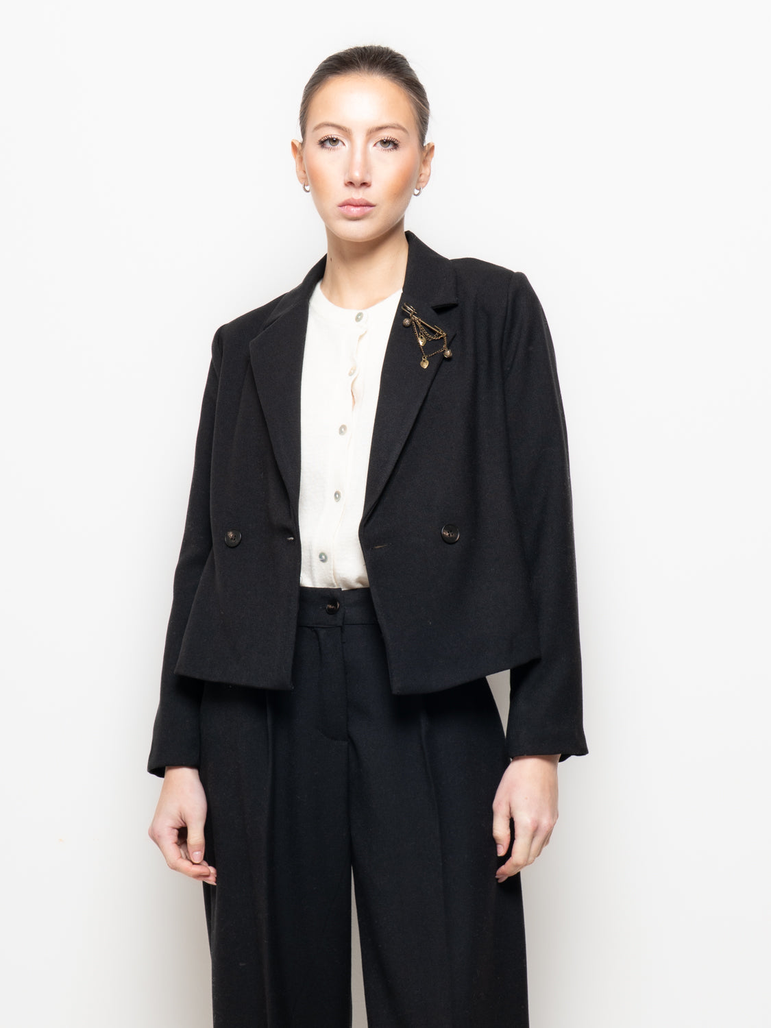 Blazer corto doppiopetto