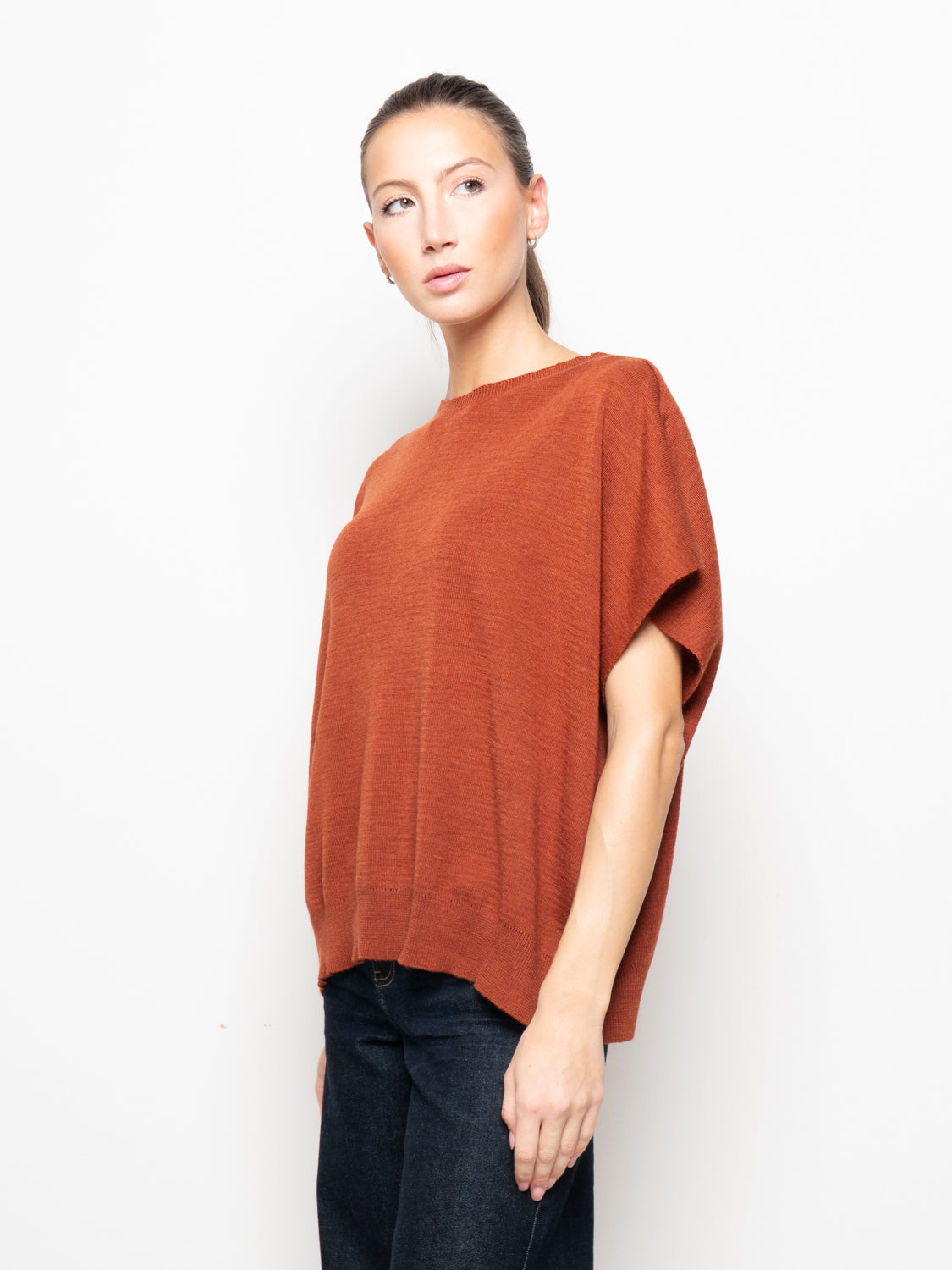 Gilet over misto lana