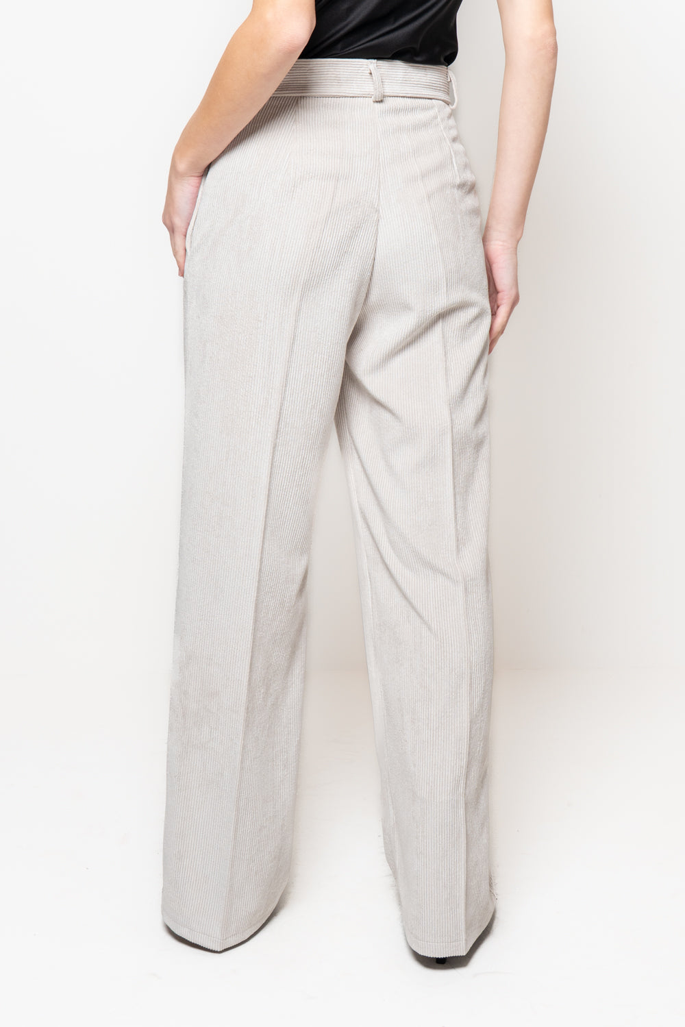 Pantaloni in velluto a palazzo