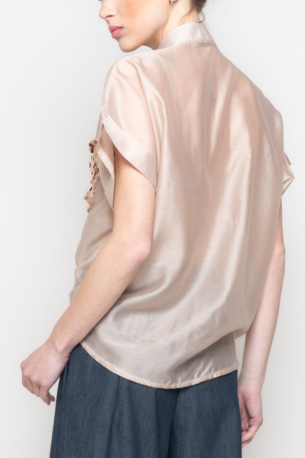 Camicia con Taschino di Paillettes