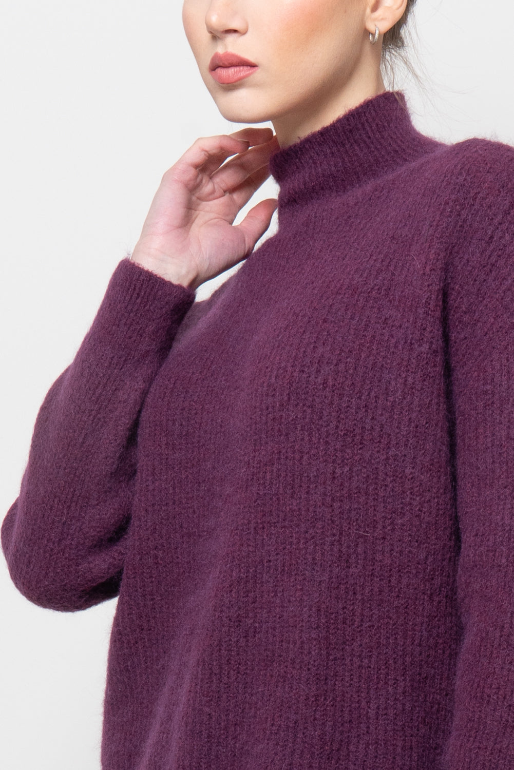 Maglia inglese con collo a cratere