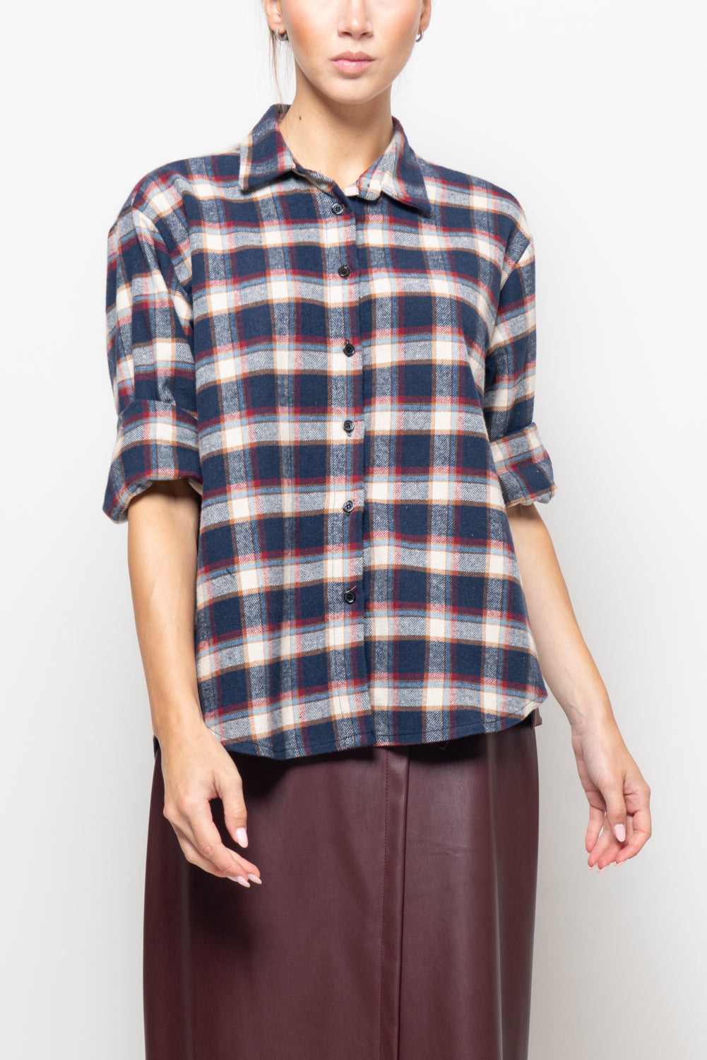 Camicia in flanella a quadri