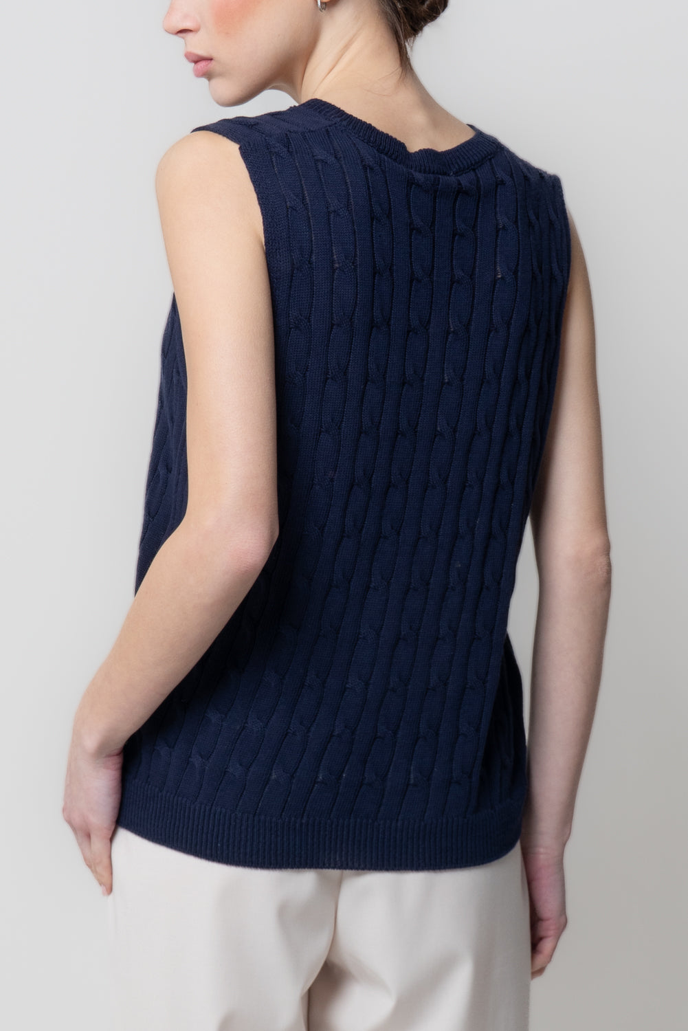 Gilet in Maglia a Trecce