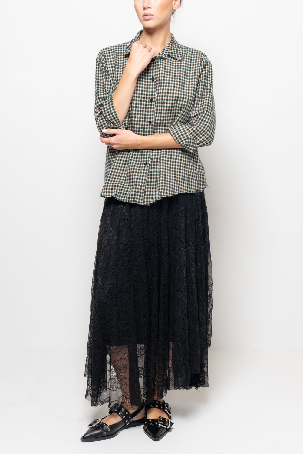 Camicia a quadri in flanella