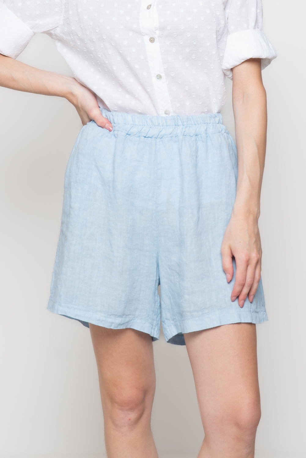 Shorts in 100% Lino