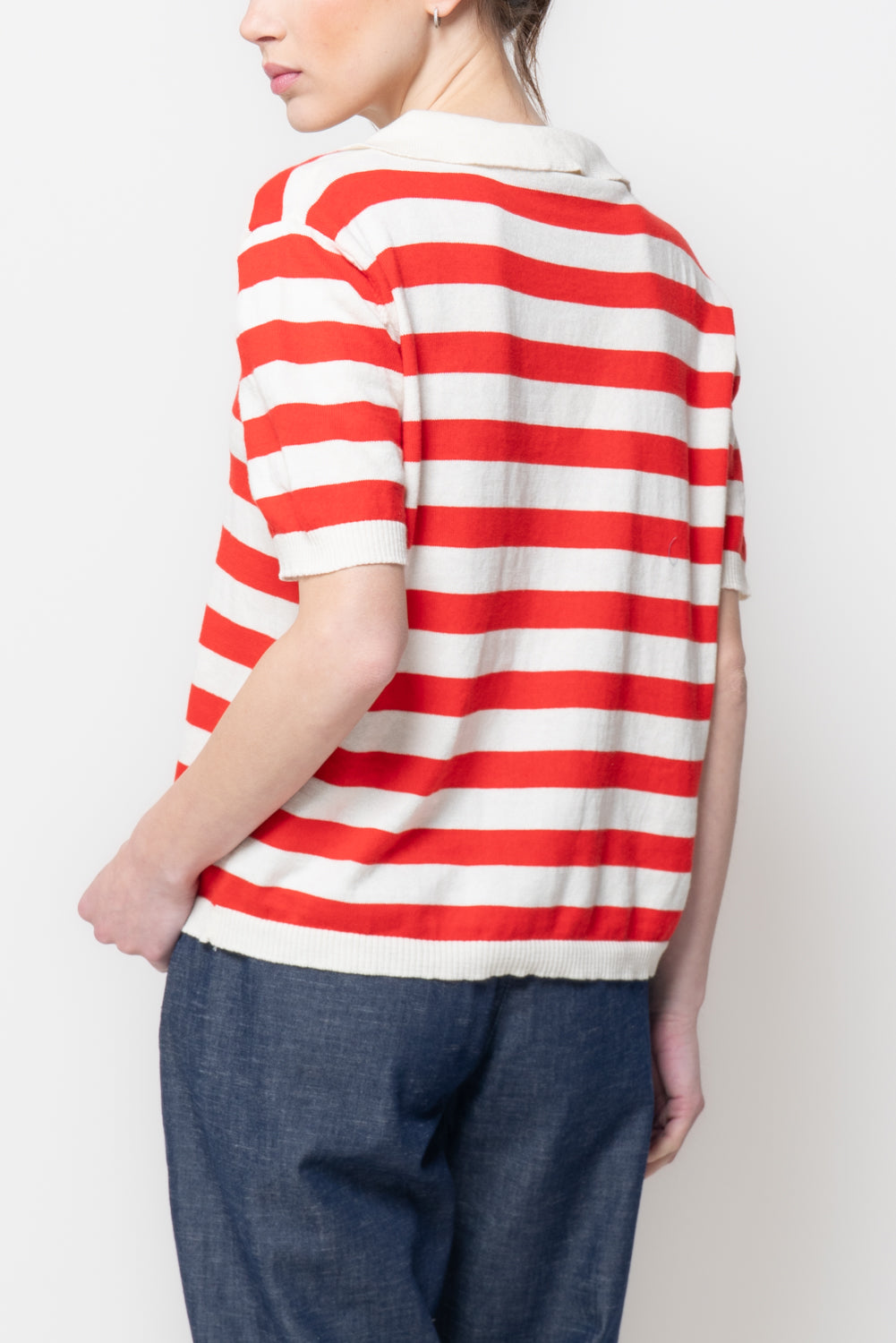 Polo in Maglia a Righe