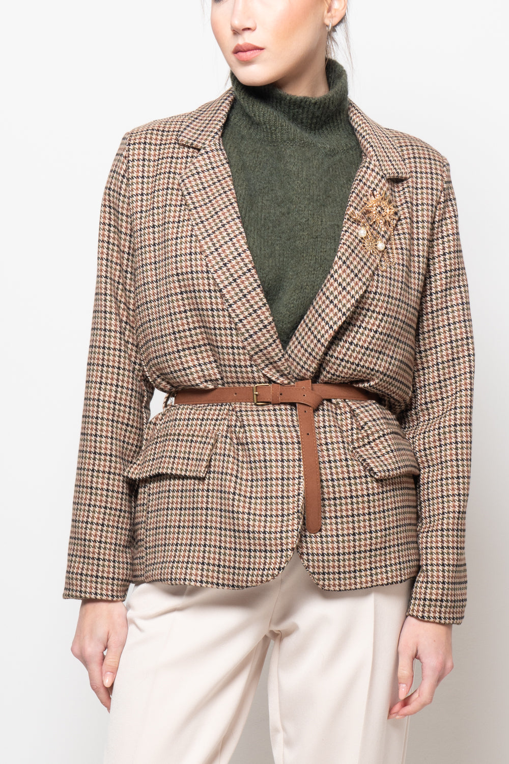 Giacca in pied de poule