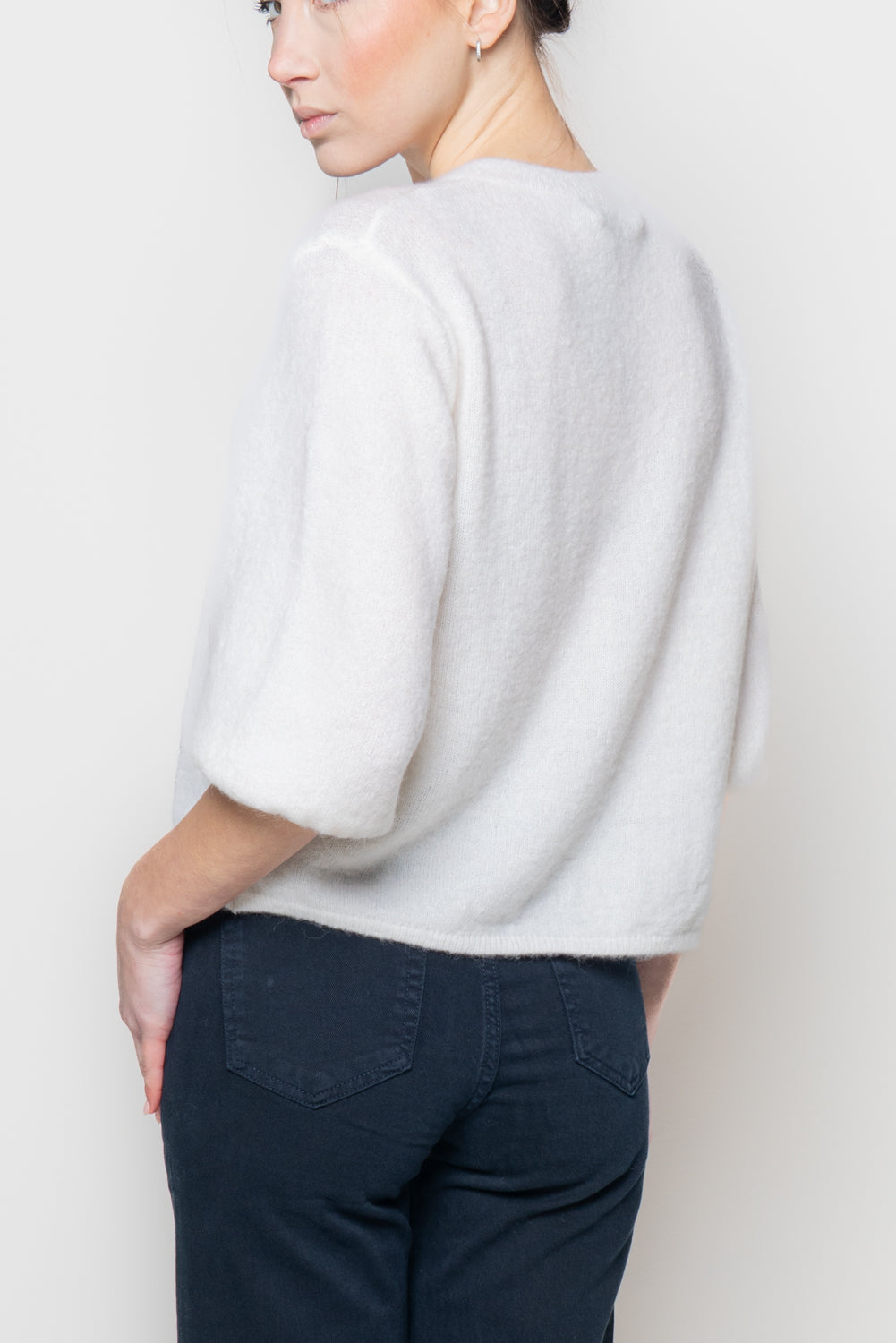 Cardigan con manica volume