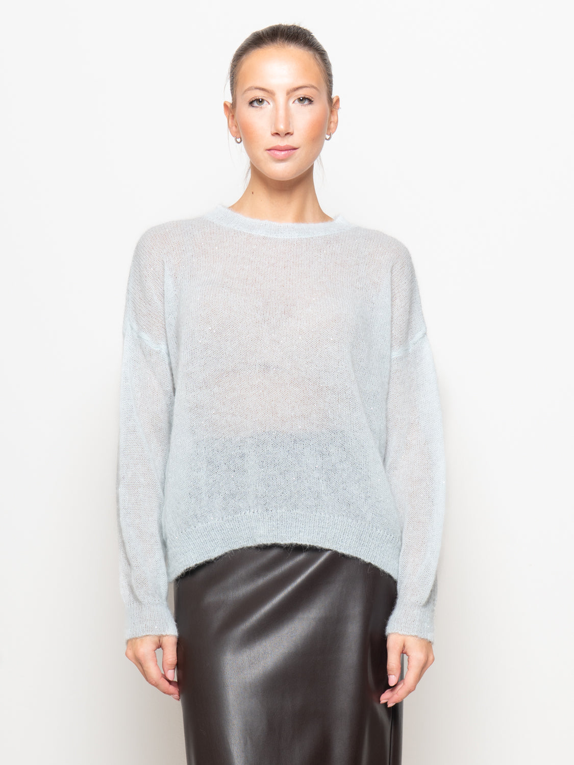 Maglia in alpaca con paillette