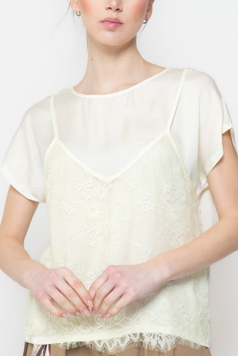 Top Combinato con Pizzo