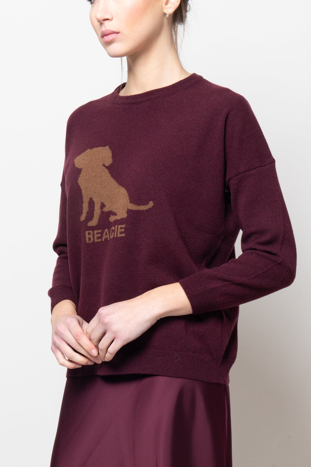 Maglia con disegno piazzato