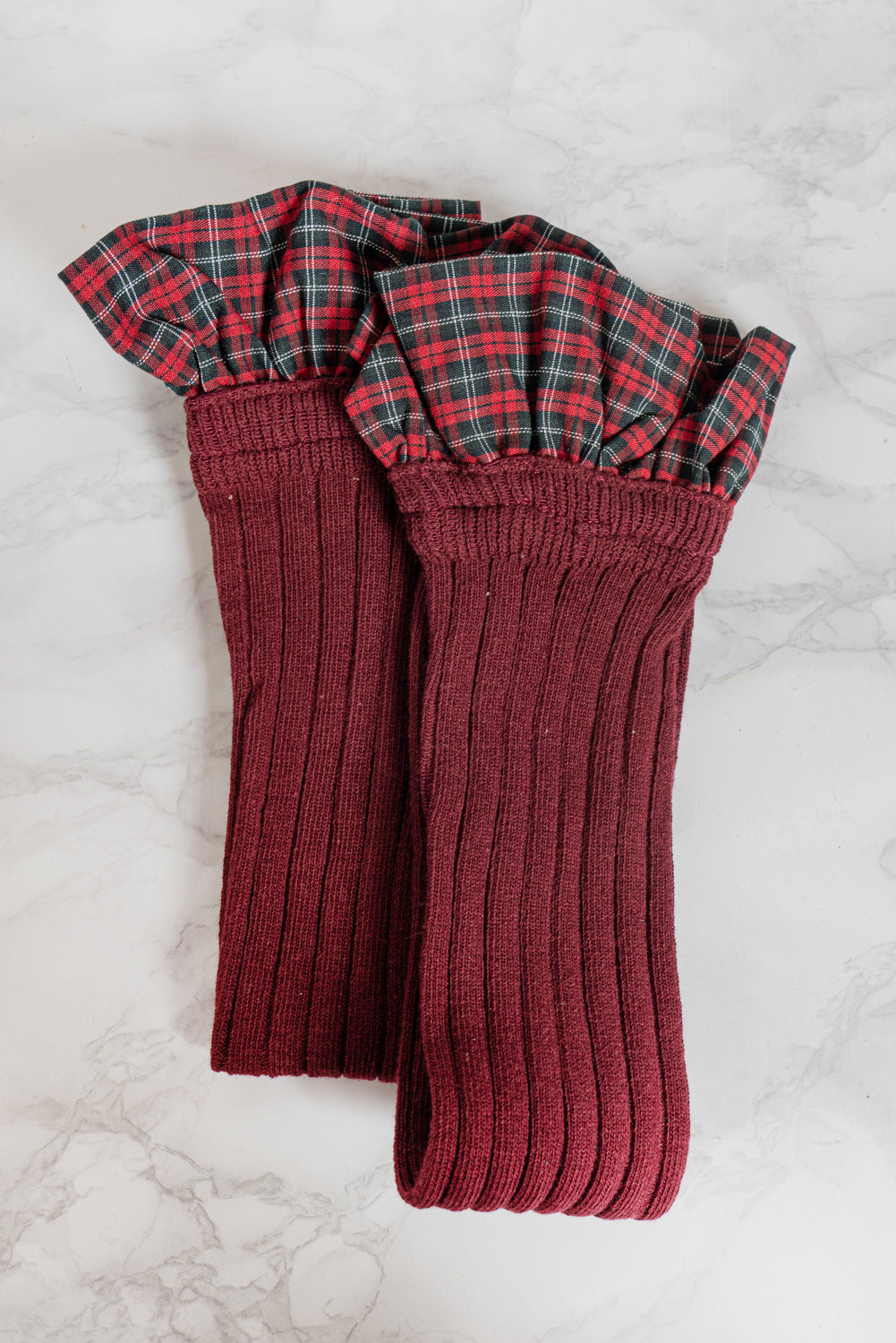 Calzini rouches quadri