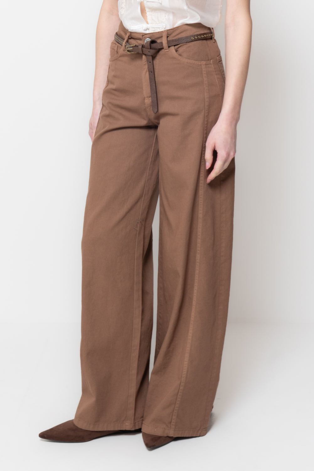 Pantaloni a palazzo con cuciture