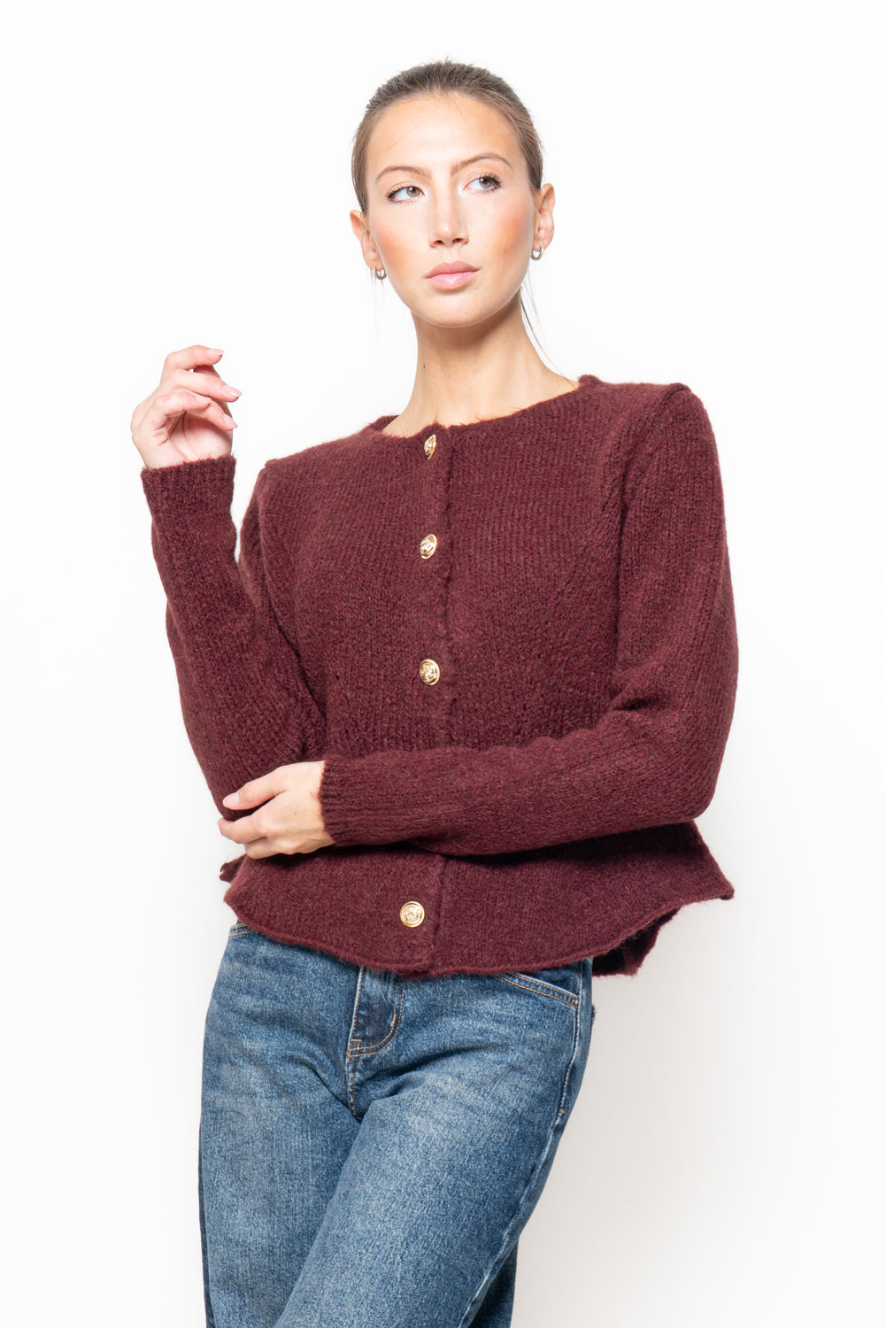 Cardigan sfiancato