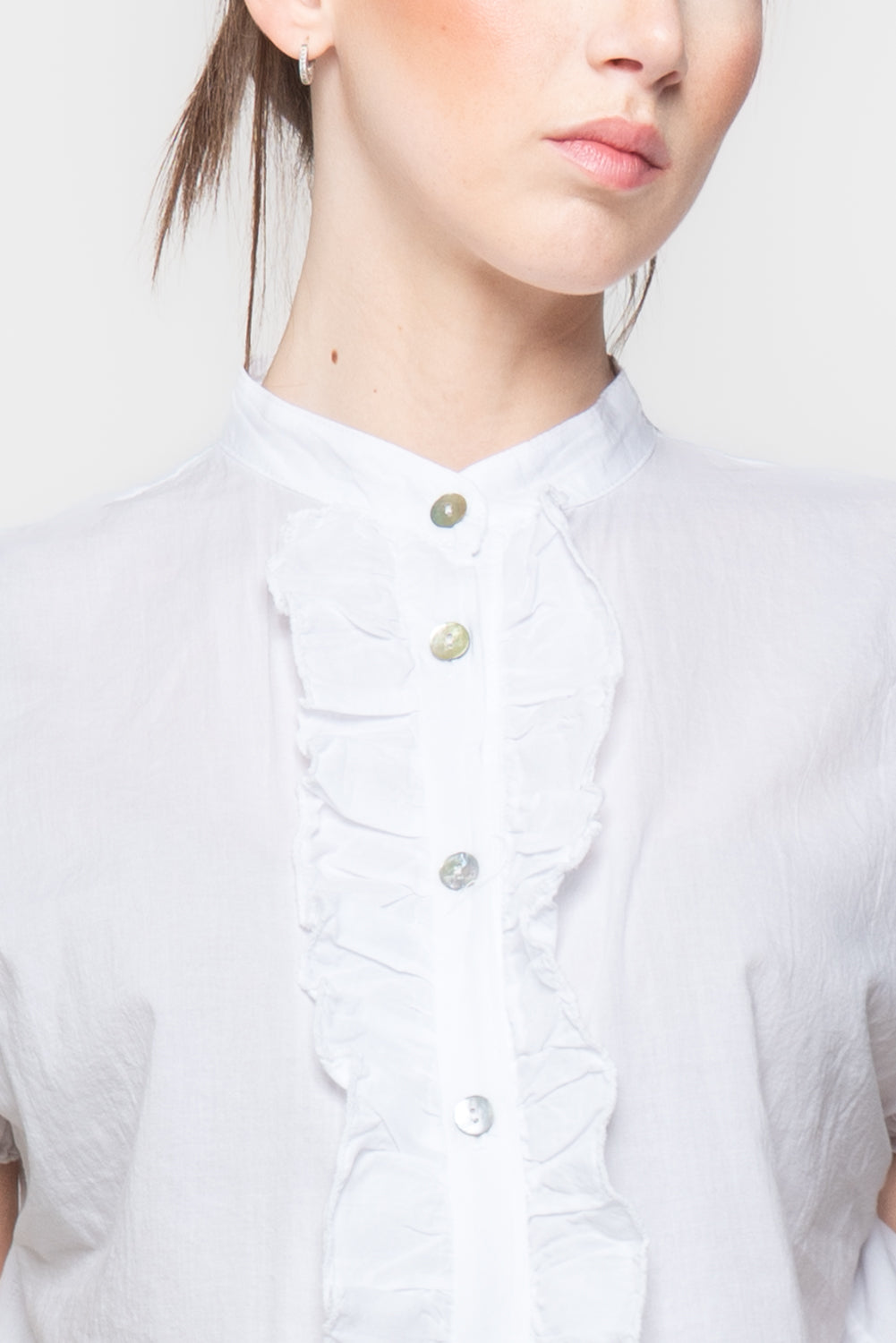 Camicia con rouches