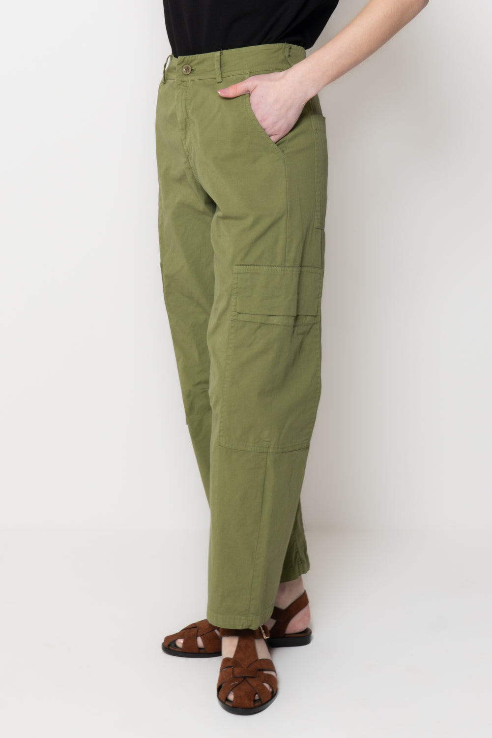 Pantalone Cargo in Cotone Tecnico