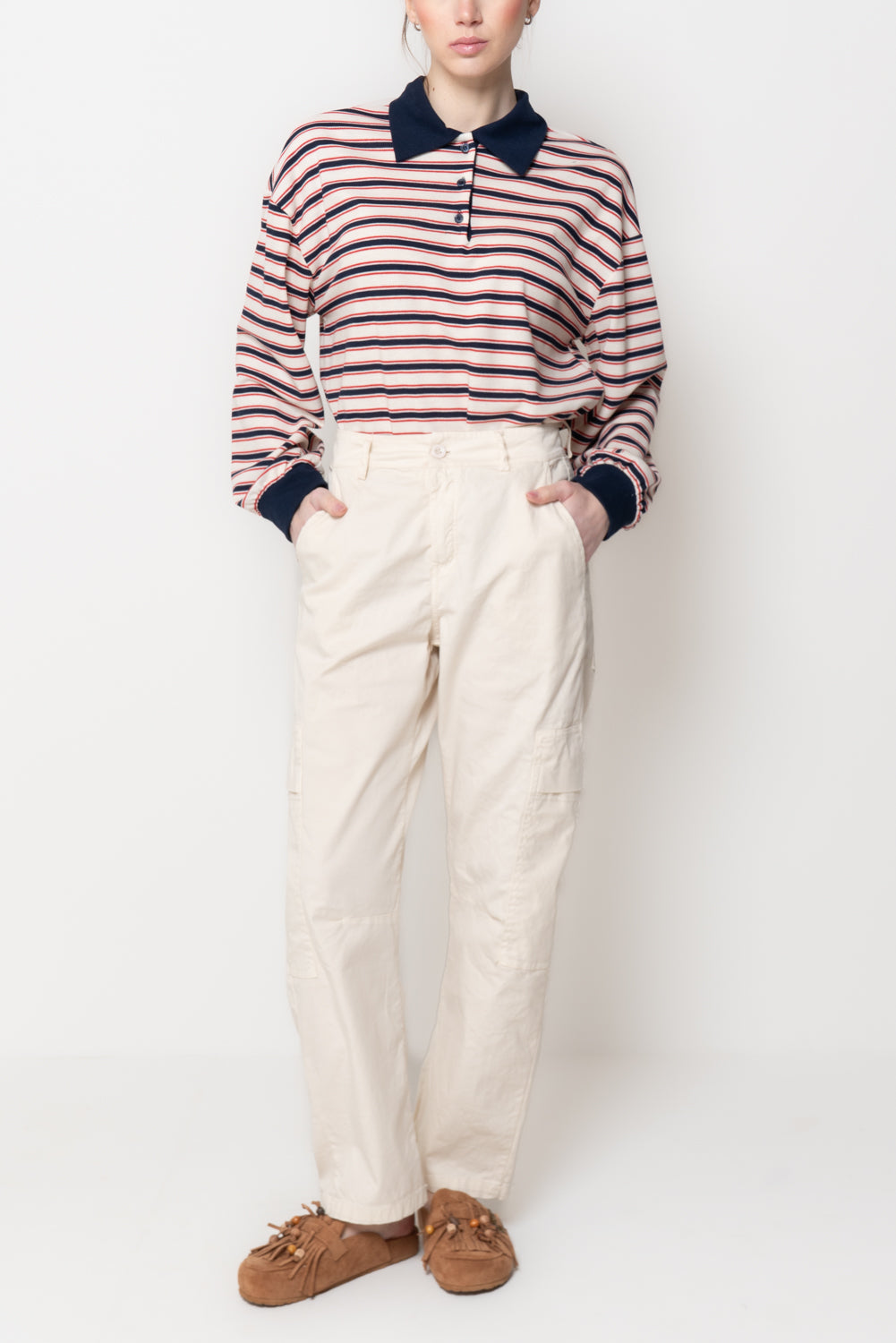 Pantalone Cargo in Cotone Tecnico
