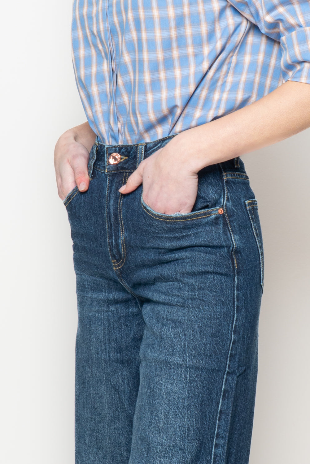 Jeans wide lavaggio scuro