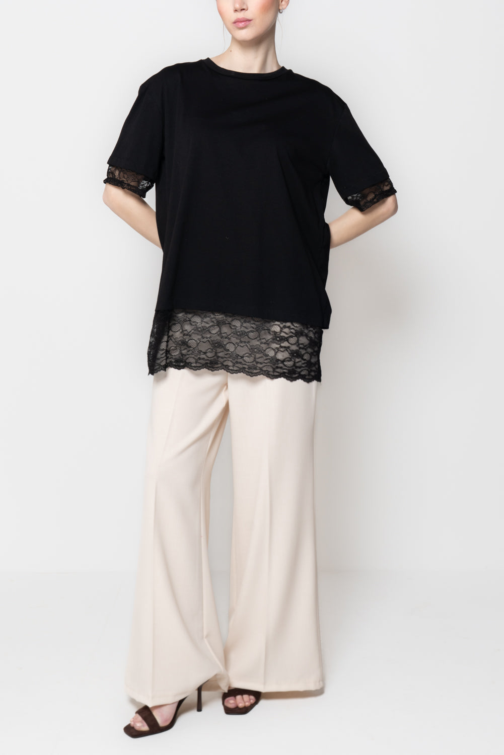 T- Shirt con Pizzo