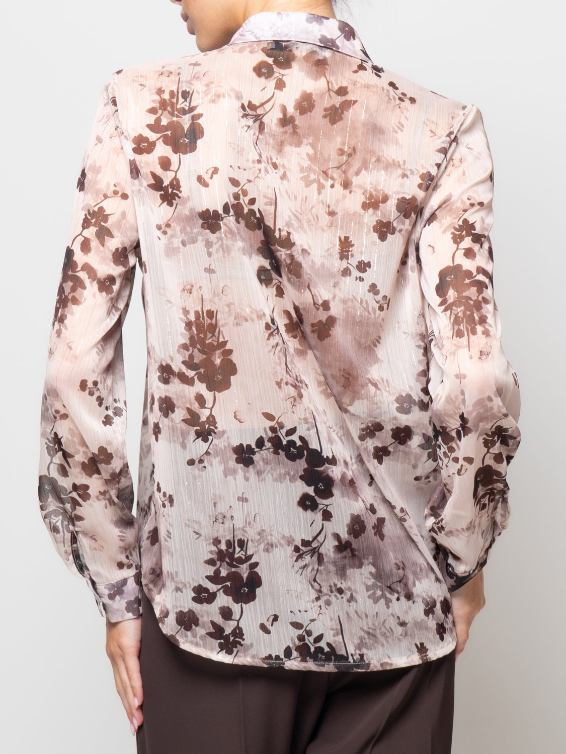 Camicia fantasia in filo di lurex