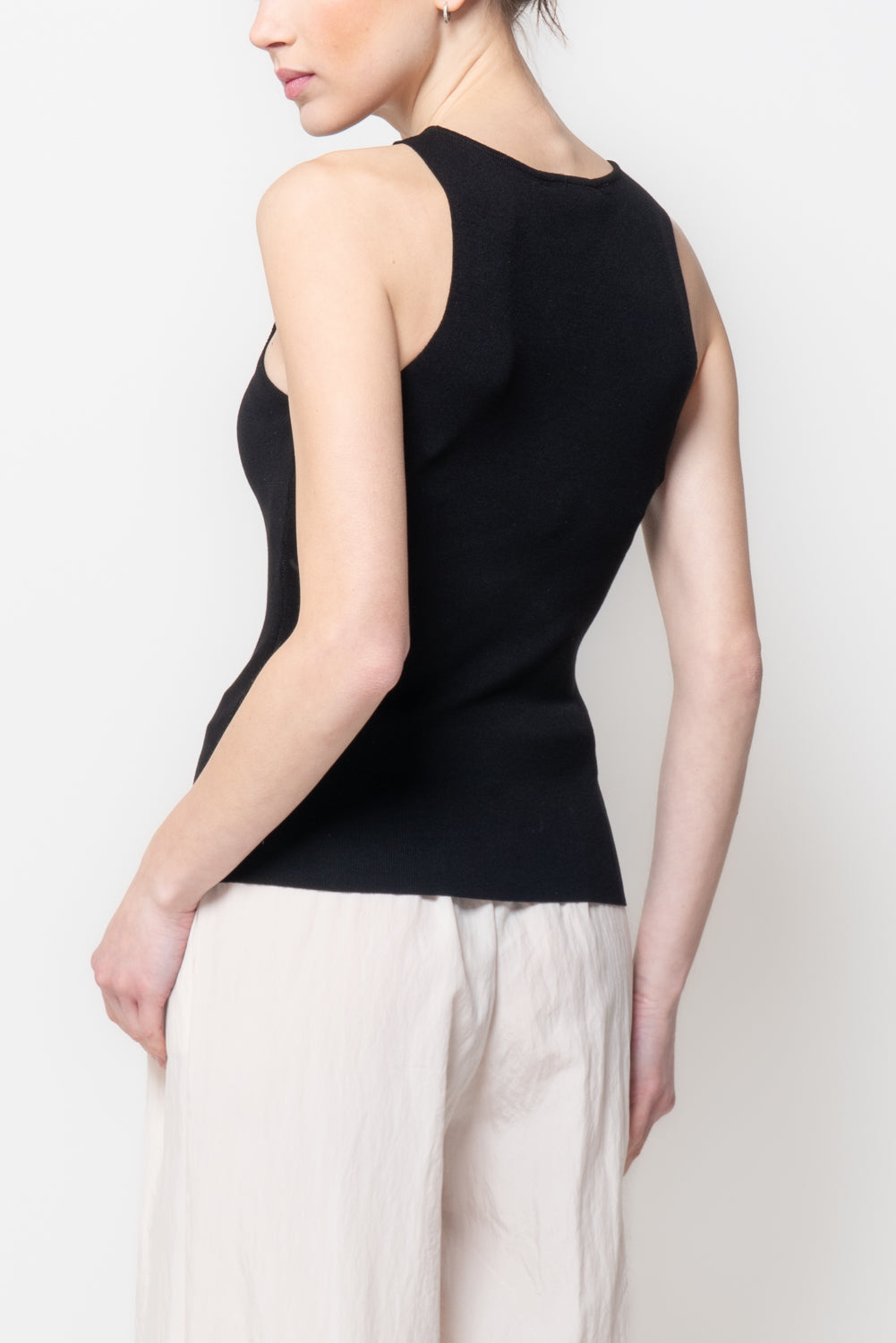 Top a Costine con Fiori 3D