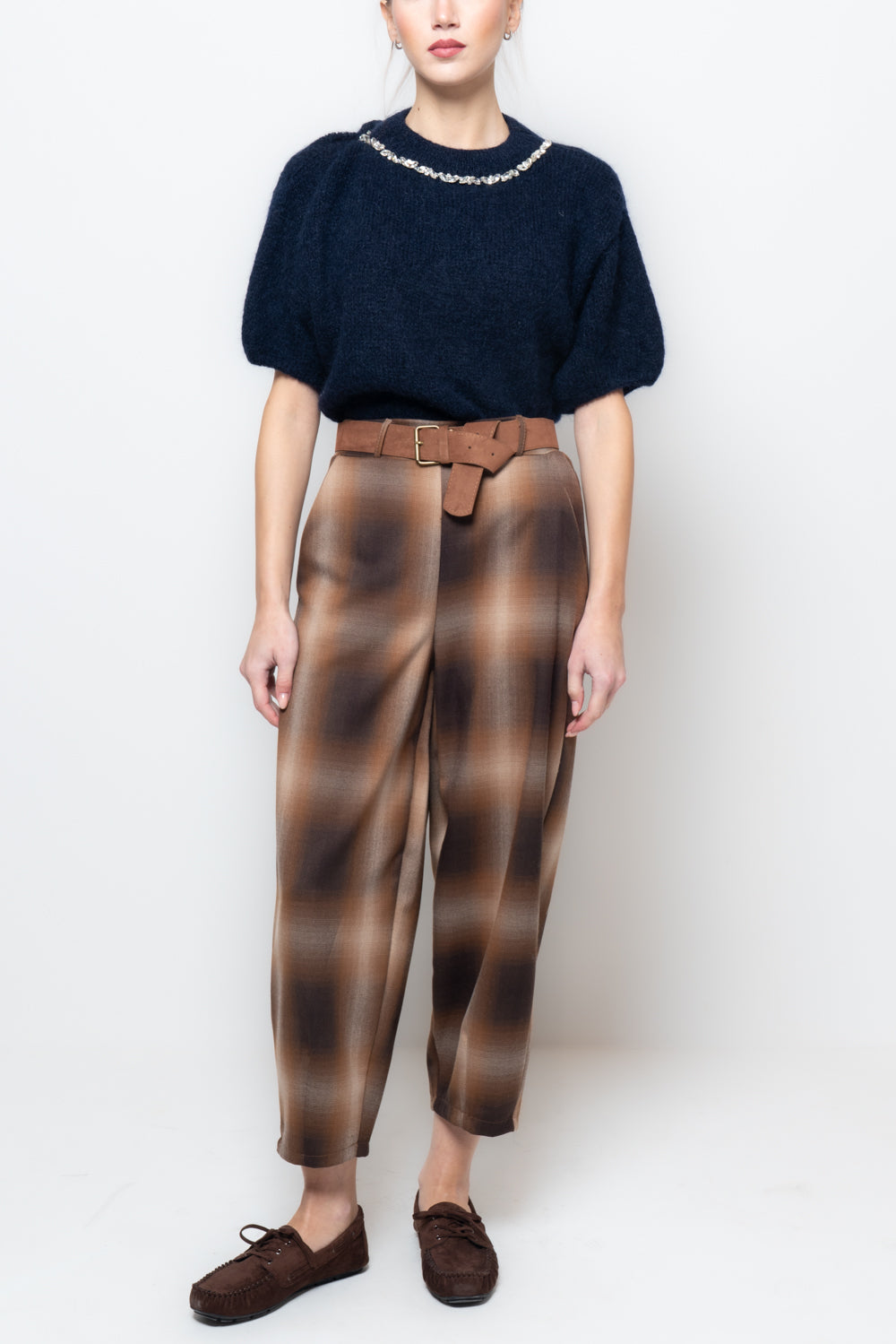 Baggy tessuto sfumato