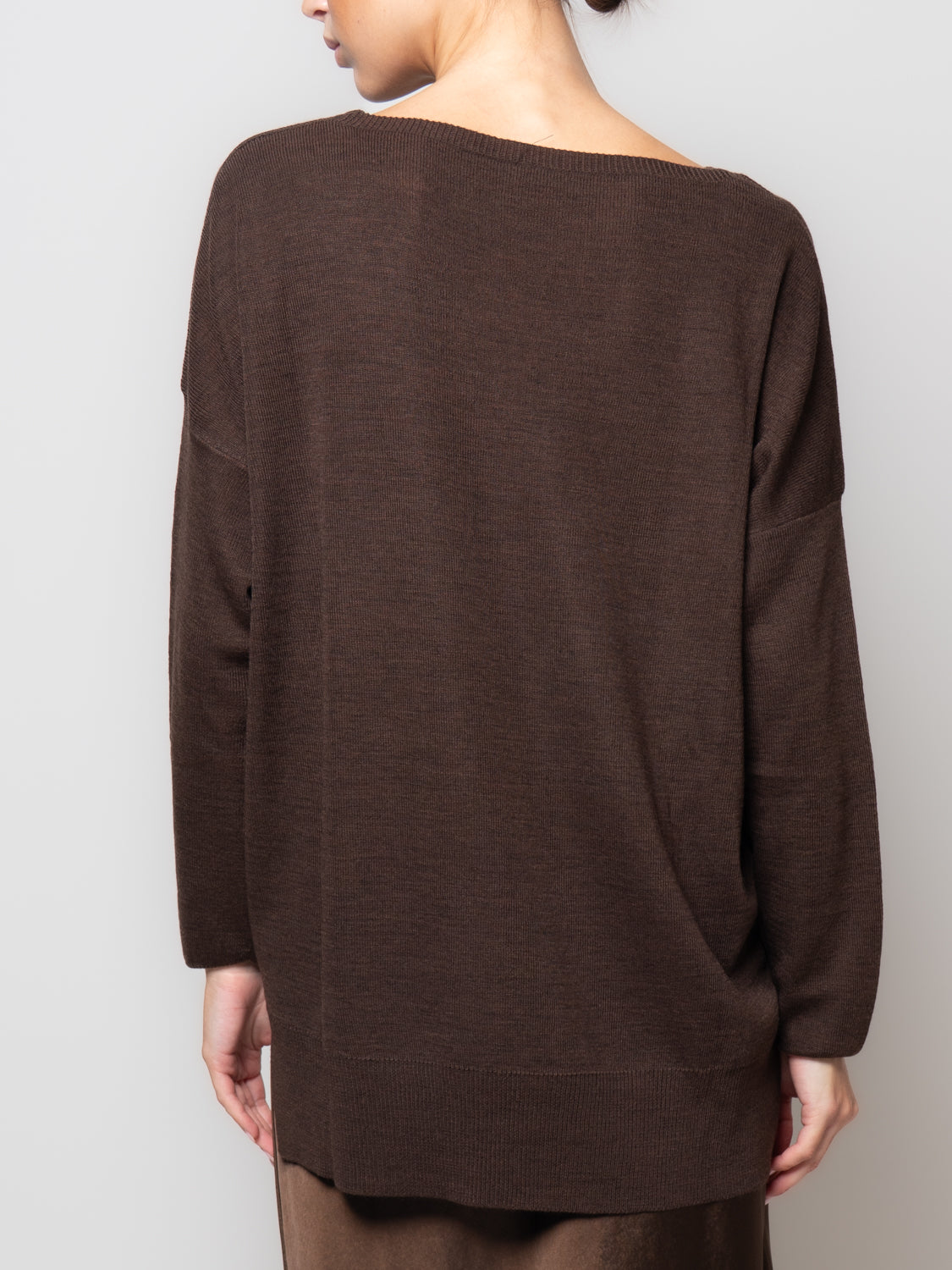 Maglia over misto lana