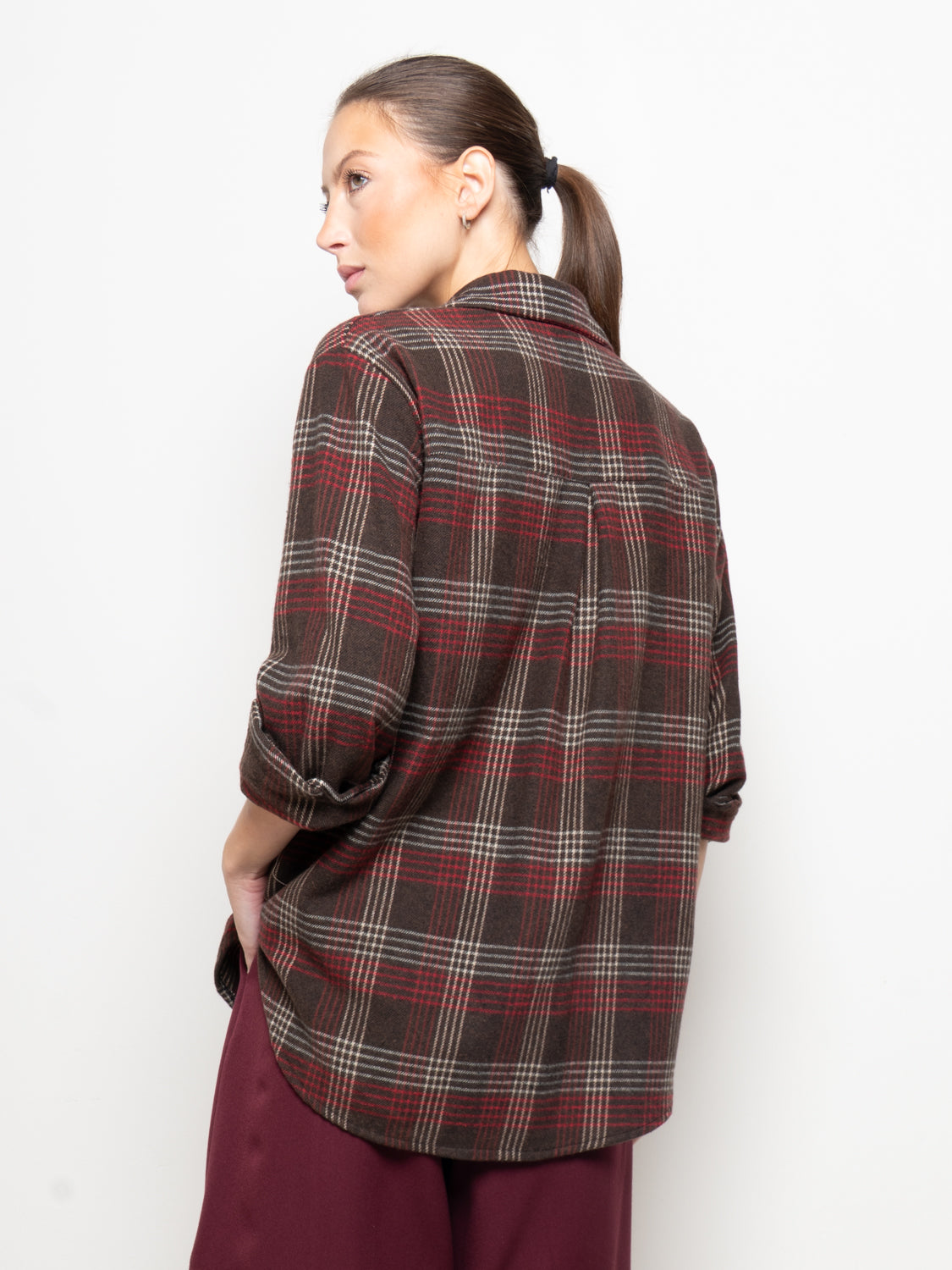 Camicia a quadri flanellata