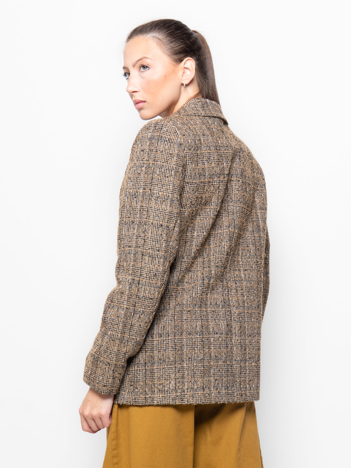 Blazer in tweed spigato