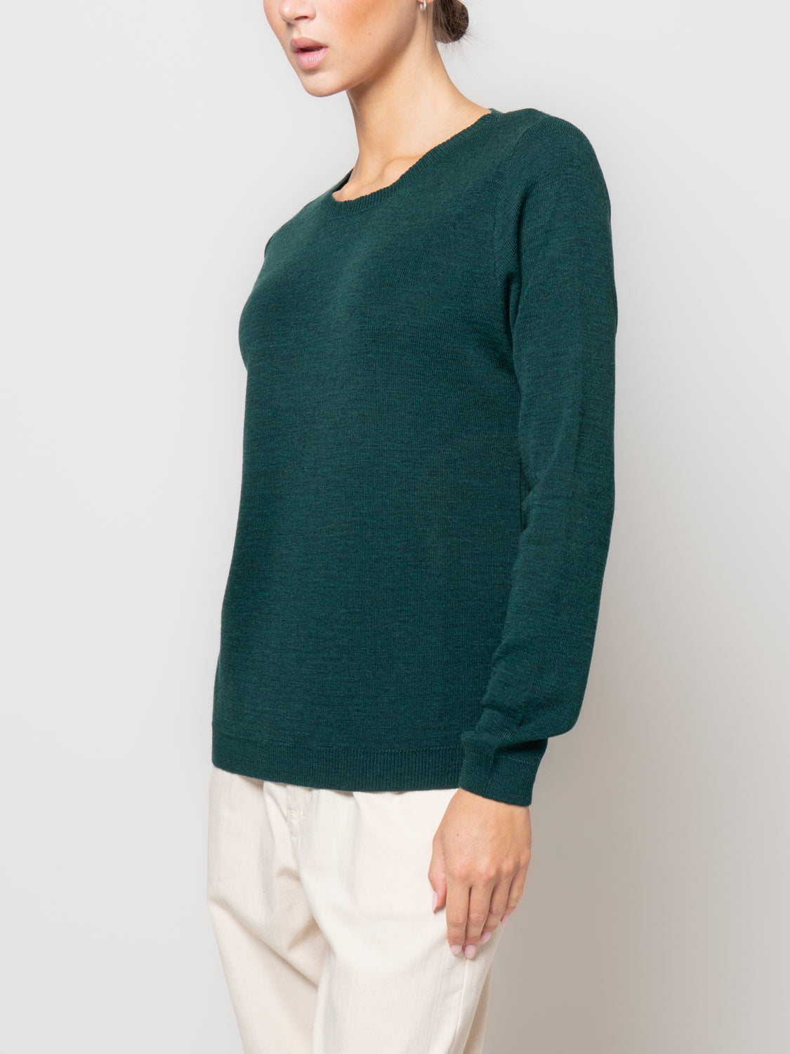 Maglia paricollo in misto lana